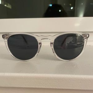 Warby Parker Haskell Sunglasses Clear Crystal